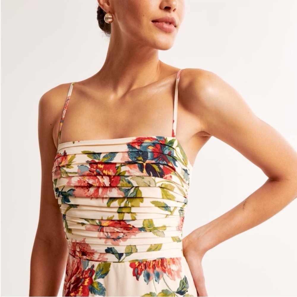 Abercrombie Emerson floral thin strap dress